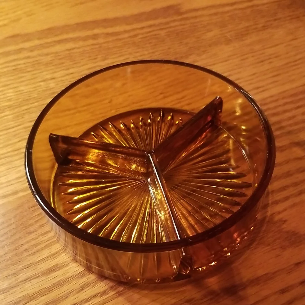 Antique relish dish with carrier - Picture 3 of 5